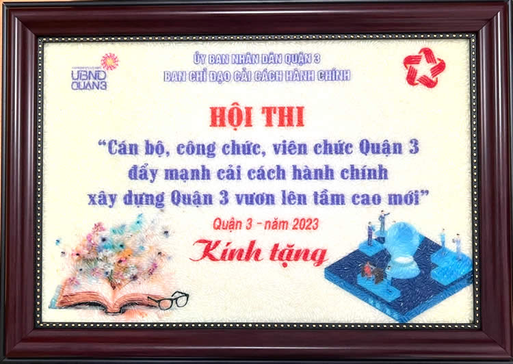 ban nhân dân Quận 3 đã tổ chức thành công Hội thi “Cán bộ, công chức, viên chức Quận 3 đẩy mạnh cải cách hành chính, xây dựng Quận 3 vươn lên tầm cao mới” năm 2023.
